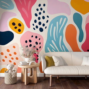 Vibrant Peel and Stick Abstract Wall Decor