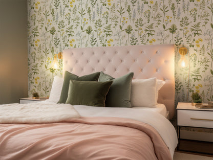 Peel and Stick Floral Wallpaper for Easy Application