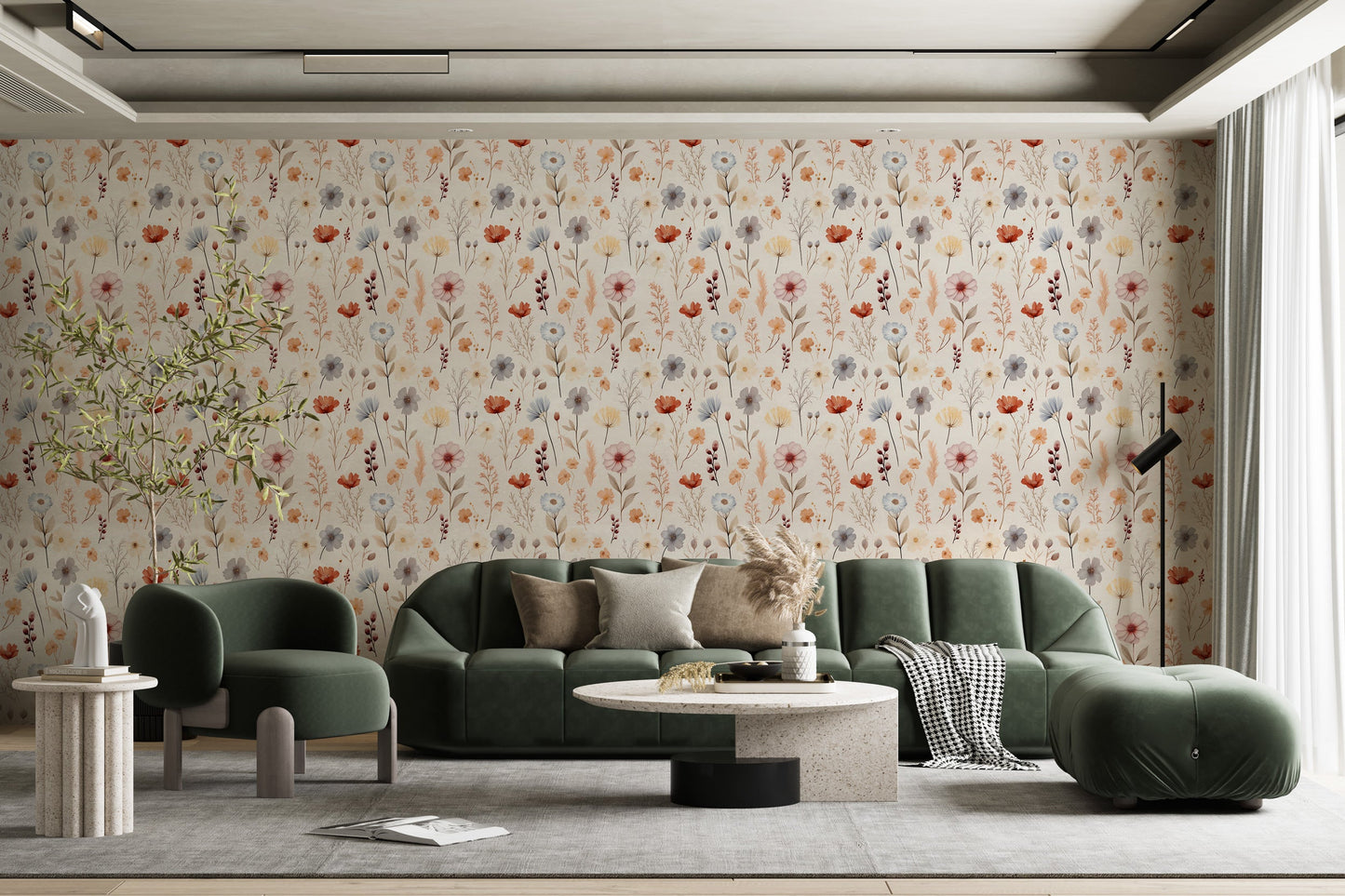 Customizable Wildflower Wallpaper