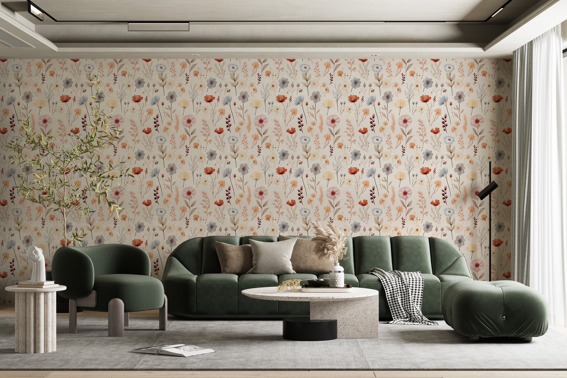 Customizable Wildflower Wallpaper