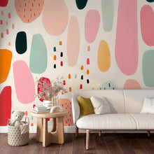 Cargar imagen en el visor de la galería, Colorful Brushstrokes Peel and Stick Wall Decor
