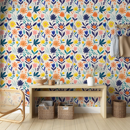Dynamic Peel and Stick Floral Wall Decor