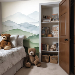 Green Hills Mountain Wall Decal for Nursery
