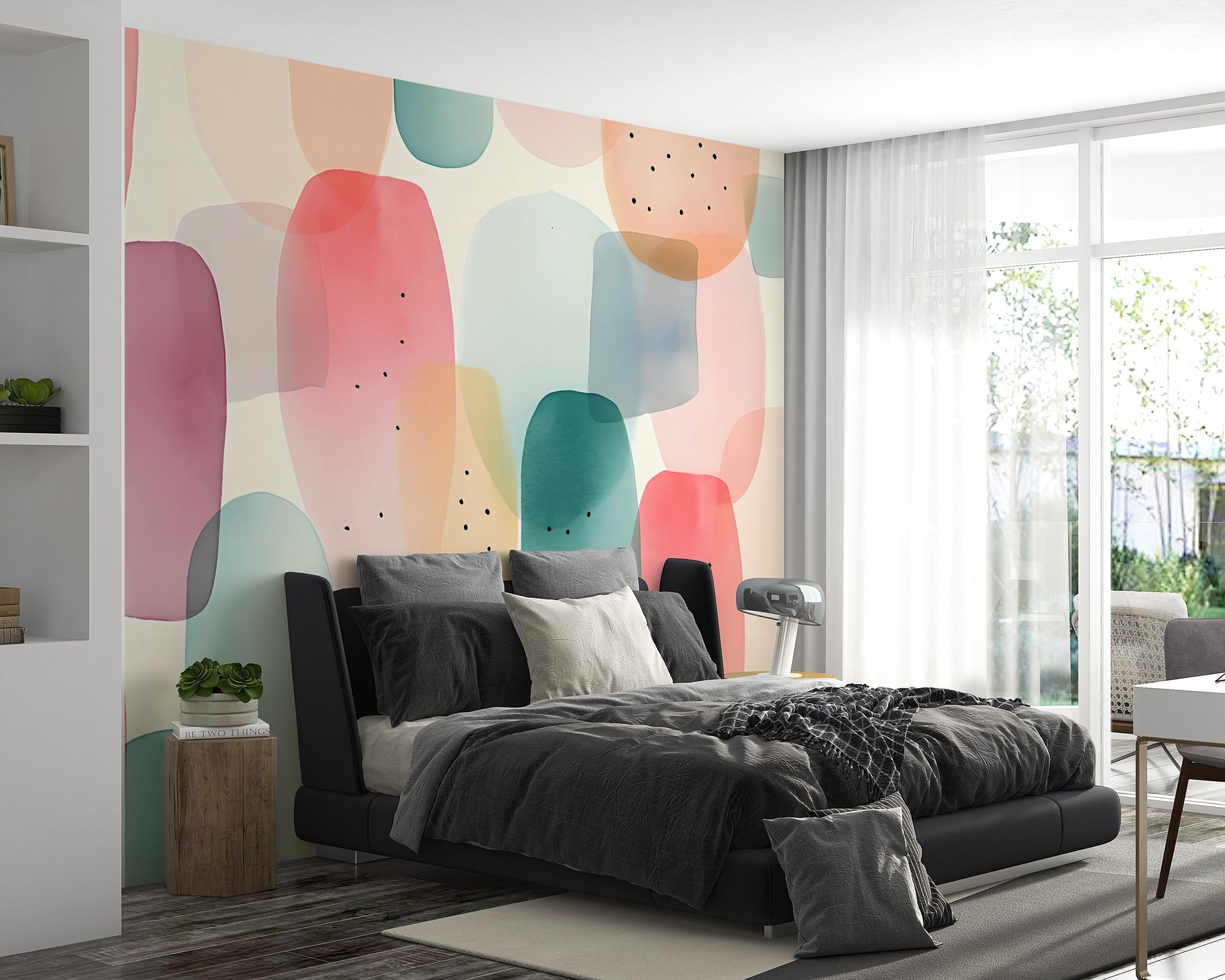 Timeless Multicolored Painting Mural