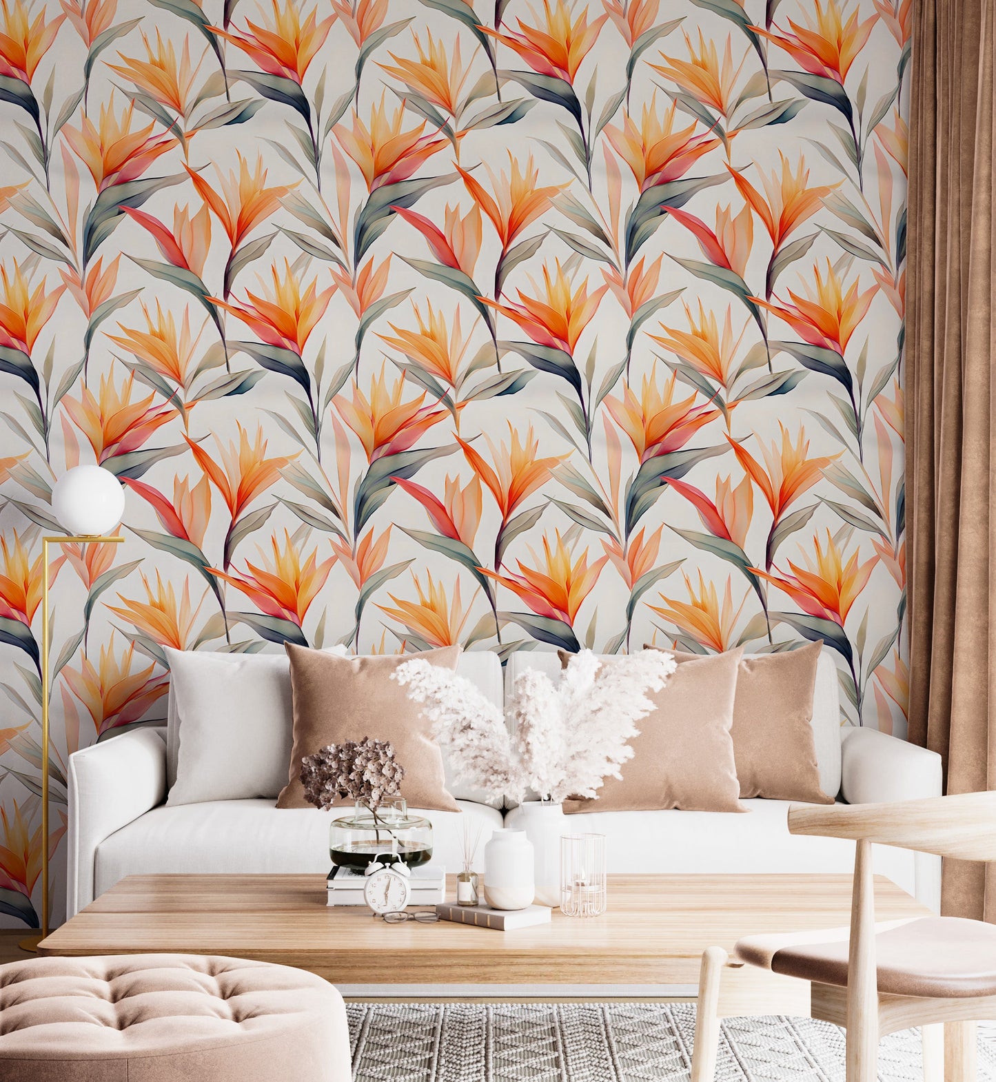 Timeless Tropical Strelitzia Mural