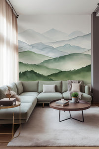 Nature-Themed Kids' Room Wall Mural