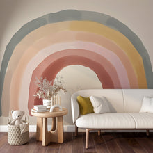 Cargar imagen en el visor de la galería, Pastel Rainbow Peel and Stick Wallpaper
