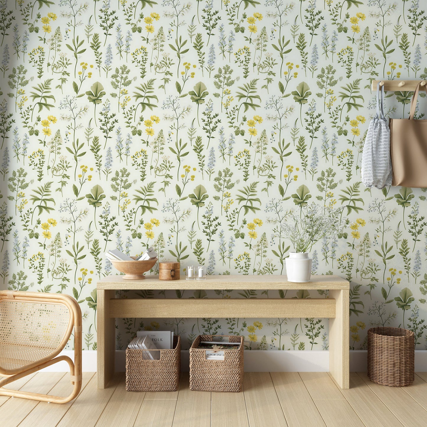 Removable Botanical Wall Covering for Hassle-Free Transformation