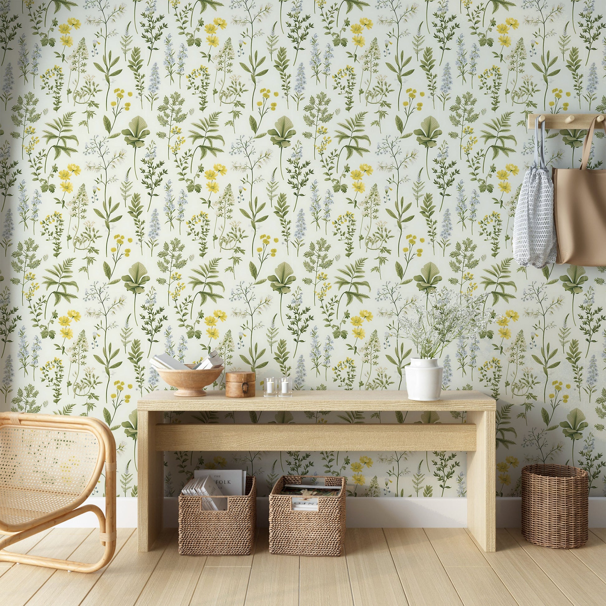 Removable Botanical Wall Covering for Hassle-Free Transformation