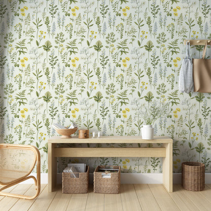 Removable Botanical Wall Covering for Hassle-Free Transformation