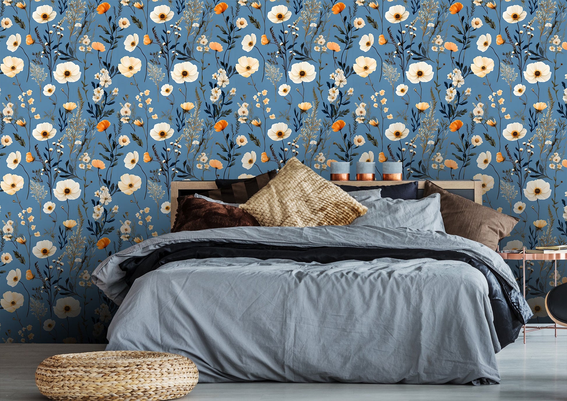 Timeless Botanical Field Floral Mural
