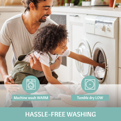 Jacquard Bamboo Crib Mattress Protector 52x28 in (REPACKAGED)