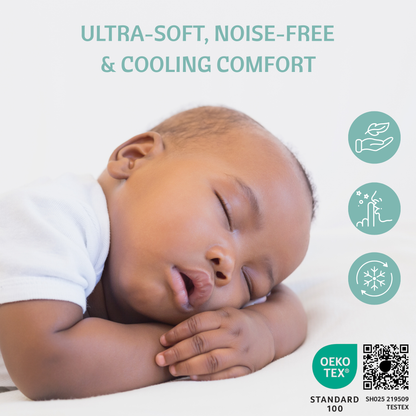 Jacquard Bamboo Crib Mattress Protector 52x28 in (REPACKAGED)