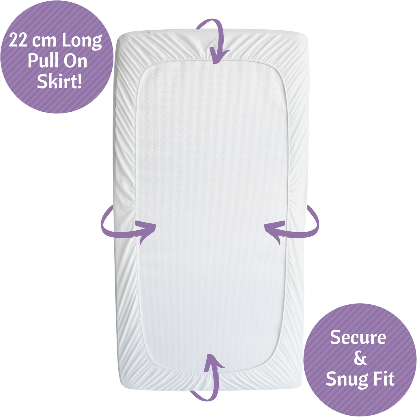 Bamboo Jacquard Cot Bed Mattress Protector 70x140cm