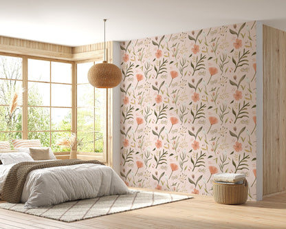 Watercolor Botanical Wallpaper