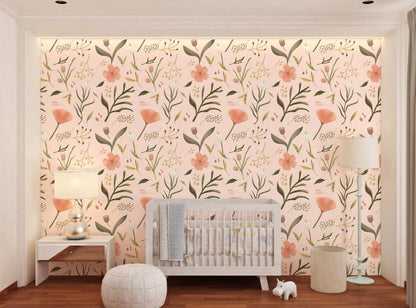 Watercolor Botanical Wallpaper