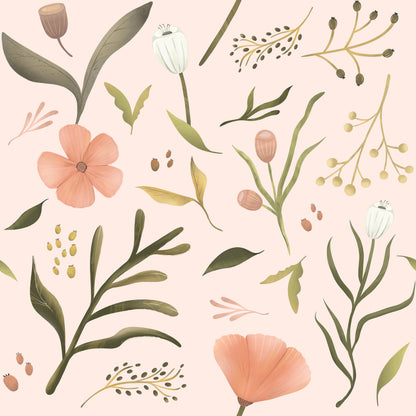 Watercolor Botanical Wallpaper
