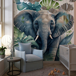 Jungle Elephant Wall Mural