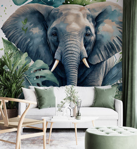 Jungle Elephant Wall Mural