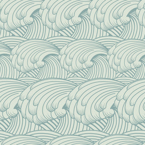 Ocean Waves Pattern Wallpaper