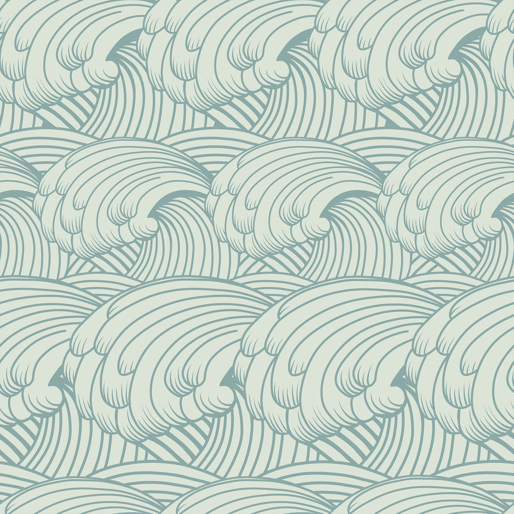 Ocean Waves Pattern Wallpaper