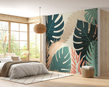 Load image into Gallery viewer, Tropical Monstera Leaf Mural
