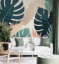 Load image into Gallery viewer, Tropical Monstera Leaf Mural
