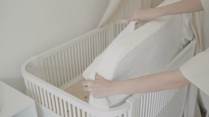 Jacquard Bamboo Crib Mattress Protector 52x28 in