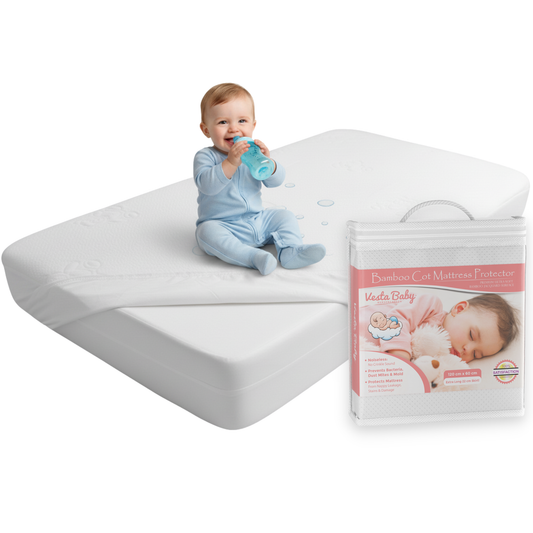 Bamboo Jacquard Cot Mattress Protector 60x120cm