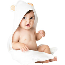 Load image into Gallery viewer, Bamboo Baby Hooded Towel And Washcloth Set
