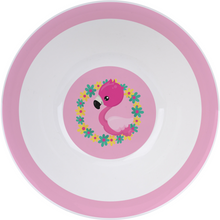 Laden Sie das Bild in den Galerie-Viewer, 3 Piece Kids Ceramic Dinnerware Set - Flamingo
