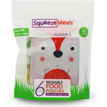 Load image into Gallery viewer, Squeeze Meals® Reusable Food Pouches - Country
